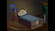 Jiminy Cricket Sleeping