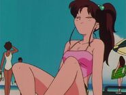 Makoto wearing her Swimsuit