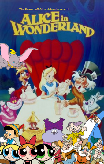 The Powerpuff Girls Adventures With Alice In Wonderland The Parody Wiki Fandom - alice in wonderland pt 1 fall down a hole roblox