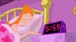 Candace asleep in Last Day of Summer