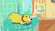 Martha Lorraine was sleeping in the chair in Bye Martha