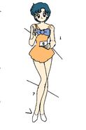 Ami/Sailor Mercury as Lily