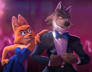 Mr wolf and diane wears fancy clothes