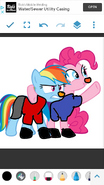 Rainbow Dash and Pinkie Pie as Bert and Ernie