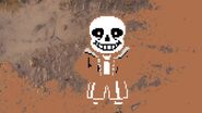 Sans playing in the mud