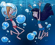 Underwater Candace and Stacy by TigeraRainbowra