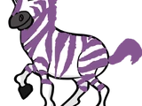 Zigzag the Strong Purple Zebra