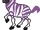 Zigzag the Strong Purple Zebra
