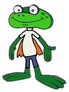 Dewitt as Frogger from Frogger's Adventures: The Rescue