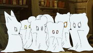 Trina and her friends dress up as ghosts
