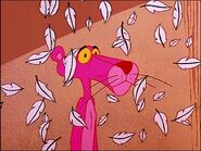 Depressed pink panther with feathers fluttering 3