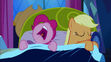 Pinkie Pie and Applejack fall asleep S5E13