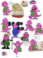 Barney lh expressions by purpledino100 de5fham-fullview