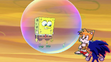 SpongeBob and Plankton with Sonic and Tails