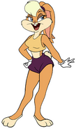 Honey "Lola" Bunny as Fifi the Feather Duster