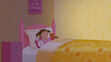 Pinkalicious was sleeping in bed 2