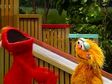Elmo gets angry at Zoe for stealing his joke