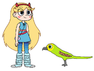 Star meets Budgie