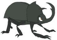 Tevin as a rhinoceros beetle