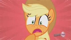 Mr. Krabs plays a sad song for Applejack by Disneyponyfan on