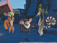 Clover, Maurice, and King Julien at the Cove of Wonders
