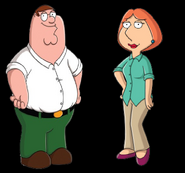 Peter Griffin and Lois Griffin as Mowgli's Parents