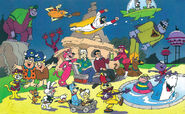 Various Hanna Barbera Characters as Farm Animals