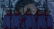 Wartlord's Minions played by Rhino Guards,