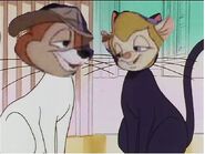 Gadget and chip as gaugriand cats