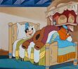 Goofy sleeping in The Art of Skiing