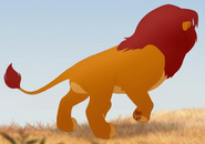 Simba walking to kion 11