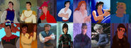 The Various Disney Princes as themselves (Belle's Grandfathers)