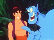 Aladdin and Genie as Surprise Guy