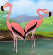 Flamingo Girls as Bubbles and Misty
