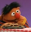 Ernie eating cookies
