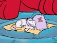 Cleo (Clifford the Big Red Dog) sleeping