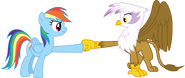 Rainbow Dash and Gilda