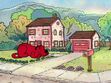 Clifford The Big Red Dog sleeping in Jetta's Sweater