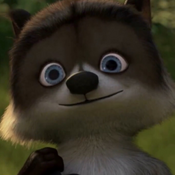 RJ (Over the Hedge) as Simon