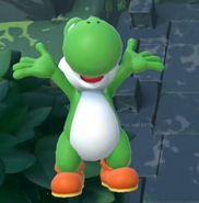 Yoshi with outstretched arms