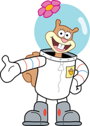 Sandy Cheeks as The Queen