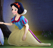 Snow White in her Disney Suit