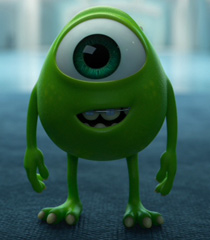 young mike wazowski monsters university