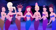 Ariel and Ariel's Sisters (The Little Mermaid)