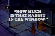 How Much is That Rabbit in the Window? (March 20, 1988)