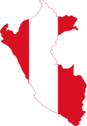 Peru Flag Map