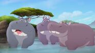 Hippopotamus (The Lion Guard) as stegosaurs