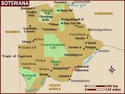 Map of Botswana