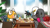 AggretsukoGirls drinking