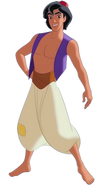 Aladdin as Mario